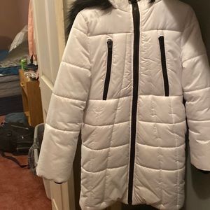Calvin Klein white jacket child size girl 16